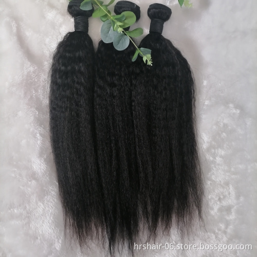 YAKI kinky straight 30 inch  Wholesale price Human Hair  Cuticle Aligned Hair Free Sample 8A Silky Brazilian Hair Bundle